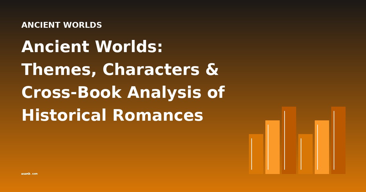 Ancient Worlds: Themes, Characters & Cross-Book Analysis of Historical Romances